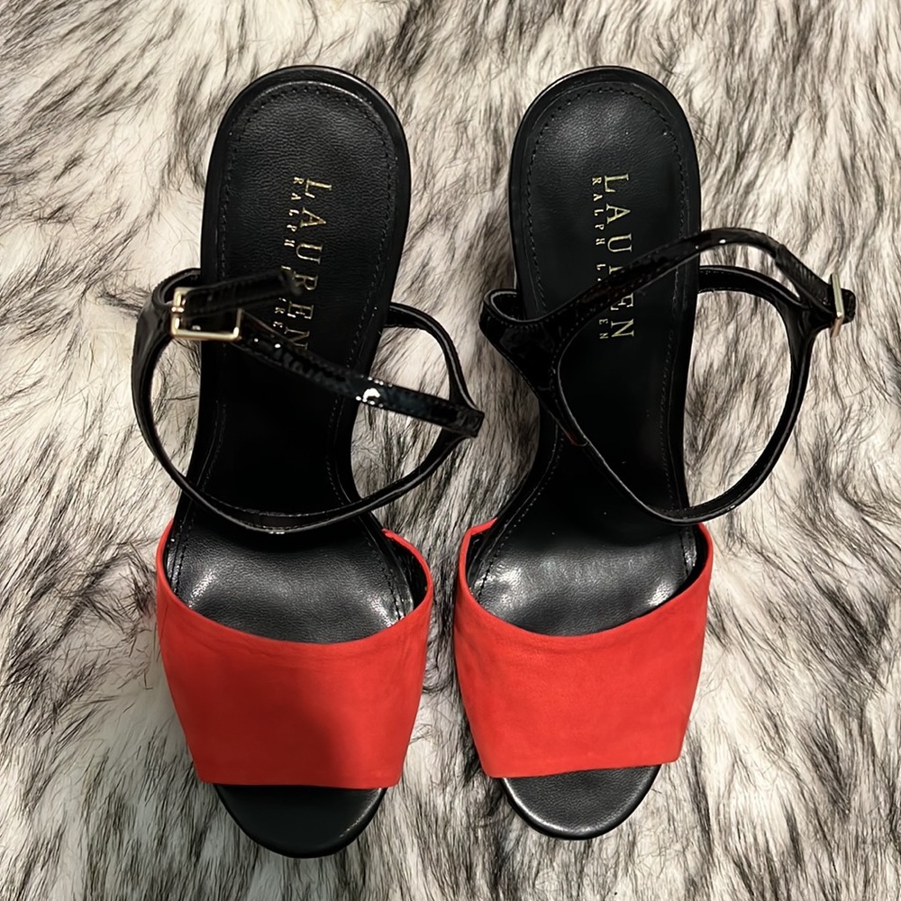 NWOT Ralph Lauren Beatrix Leather Sandal 7.5 - Picture 6 of 12